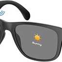 Smart Glasses for Women Men,Bluetooth Glasses with Photochromic Lenses,Built-in Mic & Speakers,Anti-Blue Light Lens with Hands-Free Listening Voice Control,Perfect for Indoor Outdoor 