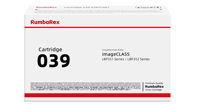 CRG039 039 Toner Cartridge 1-Pack 0287C001 CRG-039 Replacement for Canon 039 Toner Cartridge for imageCLASS LBP351 LBP352 LBP352dn LBP351dn Printer Ink