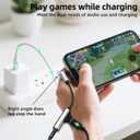 for iPhone Aux Adapter Lightning to 3.5mm Headphone Jack Charging Splitter (2in1) 14 13 12 Pro Max Lighting Wired Earphone Cable Dongle Charger Cord Adaptor Audio Power Car Connector for Ipad