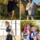 sportsnew Water Bottle Holder with Strap, 32 OZ Water Bottle Carrier Sling Bag with Adjustable Shoulder Strap Insulated Water-Resistant Water Bottle Bag for Walking Hiking, Patent Pending (Black)