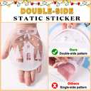 2 x HEEKPEK 163PCS Christmas Window Clings Decorations Large Merry Christmas Double Sided Stickers, Santa Claus Xmas Tree Reindeer Decals for Home Office School (14 Sheets)