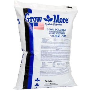 Grow More 10-52-10 NPK Fertilizer - 25lbs of High Phosphorus Fertilizer for Plants - 100% Water Soluble - Bloom Boost for Flowers - Phosphorus for Plants to Achieve Big Blooms & Growth