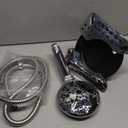 Shower Head with Handheld High Pressure, Rain Shower Head with Fixed Showerhead and 9 Sprays Handheld Shower, Detachable 2-IN-1 Shower head with 59" Rotatable Stainless Steel Hose (Chrome)