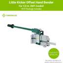 Greenlee 1810 Little Kicker Offset Hand Bender for 1/2" EMT Conduit, Silver/Green
