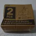 Acrylic Brochure Holder 6 x 8 Inches, 2-Pack Clear Plastic Display Stand for Half-Fold Flyers, Pamphlets, Menus, Trifold Literature, Wall Mount or Countertop Use