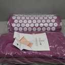 ProsourceFit Acupressure Mat and Pillow Set for Back/Neck Pain Relief and Muscle Relaxation Large - Purple/White