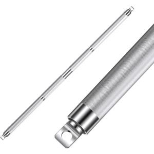 Blulu Aluminum Double Swivel Bar LAT Pull Down Bar Double Hook for Dual-Stack Functional Trainers, LAT Pulldown Attachments, Knurled Grip 220lbs Weight Capacity, 42 Inch