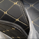 Cargo Liner & Backrest Mat Fit for 2017-2025 Chevy Bolt EV & EUV (Upper+Lower Cargo Mat) - All Weather Pu Leather Rear Full Coverage Trunk Mat Waterproof Car Mat Accessories