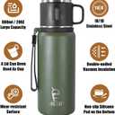 Stainless Steel Insulated Bottle, 33oz with cup Vacuum Insulated Water Bottle, Thermo for Hot Drinks/Cold Drinks,24-Hr Insulation Commute, Travel