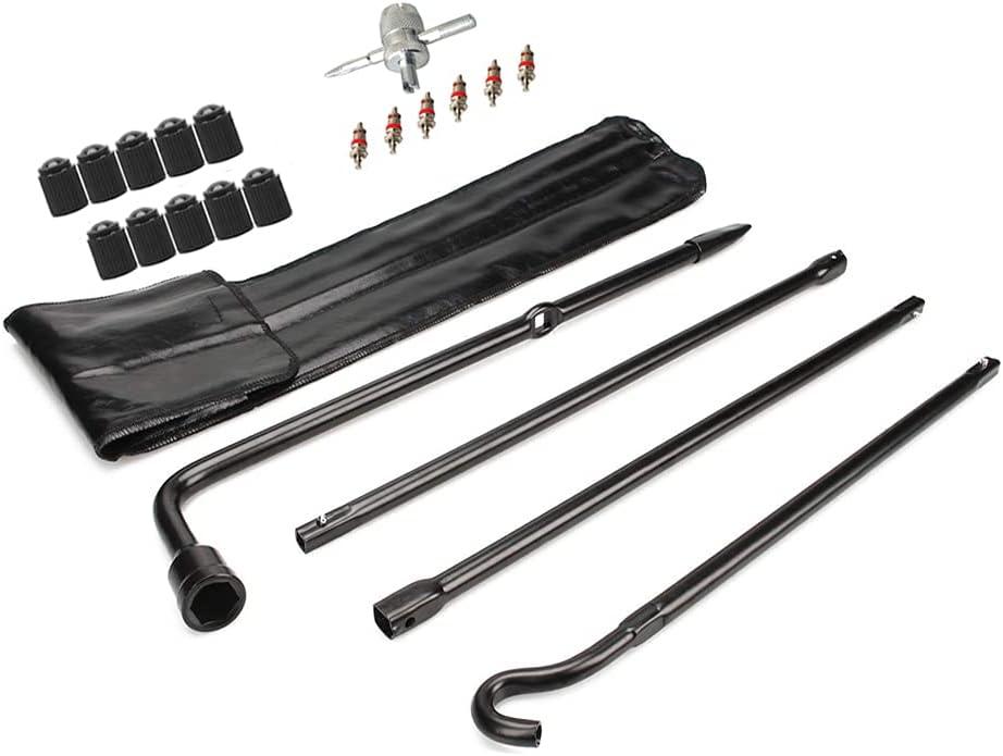 Dr.Roc Spare Tire Kit Spare Tire Tool Compatible with Ford F150 2004 to 2019 and Lincon Mark LT 2006-2014 Spare Tire Tool Kit Spare Tire Jack Handle and Wheel Lug Wrench