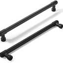 khtumeware 10 Pack Matte Black Cabinet Pulls 8 Inch(203mm) Hole Centers Kitchen Cabinet Handles Cabinet Hardware Kitchen Handles for Cabinets Cupboard Handles Drawer Pulls