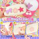 Chenille Letter Patches Self-Adhesive for Backpacks: Funcolor 82PCS Stick on Varsity Letter Patches - Cute Star Lightning Heart Rainbow Chenille Patch Stickers for Clothing Hats Bags