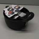 COOK WITH COLOR Nesting Plastic Mixing Bowl Set with Pour Spouts and Handles, Black Speckled, 4 Piece Non-Slip