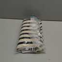 LEEVAN Black and White Striped Outdoor Rug Runner 24"x51" Layering Doormat Farmhouse Front Porch Rug Cotton Woven Washable Throw Carpet for Hallway/Front Steps/Bathroom/Kitchen/Home Entrance