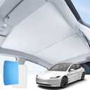 Tesla Model Y Roof Sunshades Insulation UV Rays Protection Sun Shade No Gaps & No-Sagging Design - Fits 2025-2020 Model Y Glass Roof Shade