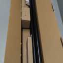 1 Inch Double Curtain Rods 66 to 120 Inches (5.5-10ft), USFOOK Black Drapery Rods for Windows 69 to 111 Inches, Telescoping Dual Curtain Rod with Woven Leaf Finials
