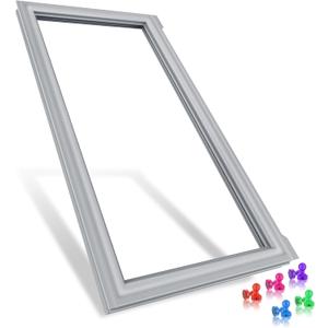 ALVAR Upgraded W10830046 Refrigerator Door Gasket Replacement Compatible with Whirlpool KitchenAid Jenn Air, W10163997 W10443241, Refrigerator Door Seal For Kenmore Door Gasket Seal, 17.05" x 42.52"