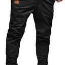 JMIERR Mens Casual Joggers Pants - Cotton Drawstring Chino Cargo Pants Hiking Outdoor Twill Track Jogging Sweatpants Pants (Medium, Black)