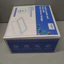 Audend Clear Stackable Storage Bins with Lids, 4 Pack Plastic Storage Containers with Handle for Pantry and Snack Organizers, Suitable for Kitchen, Bathroom, Fridge, Cabinet