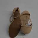 DREAM PAIRS Women's Lexii Fashion Stilettos Open Toe Pump Heel Sandals (8.5, Nude/Nubuck)