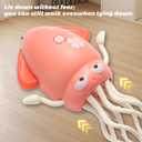 2 x Electric Dancing Squid ToysAutomatic Obstacle Avoidance Sensor Toys Upright & Crawling Two Modes,Rechargeable Magic Dancing Music Squid for Kids Boy Girl Birthday Gifts (Pink)