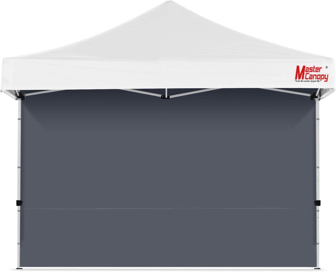 MASTERCANOPY 12x12ft Canopy SunWall Instant Canopy SideWall for Pop Up Canopy Tent Gazebos, UV Protection Sidewall Only, Spliceable (1 Pack, Dark Gray)