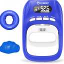 FitBeast Grip Strength Tester Set with Hand Strengthening Tools  Track Progress, Build Strength & Support Hand Recovery (3-in-1 Kit) (Blue)