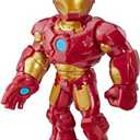 Playskool Heroes Marvel Super Hero Adventures Mega Mighties Iron Man Collectible 10-Inch Action Figure, Toys for Kids Ages 3 and Up, Brown