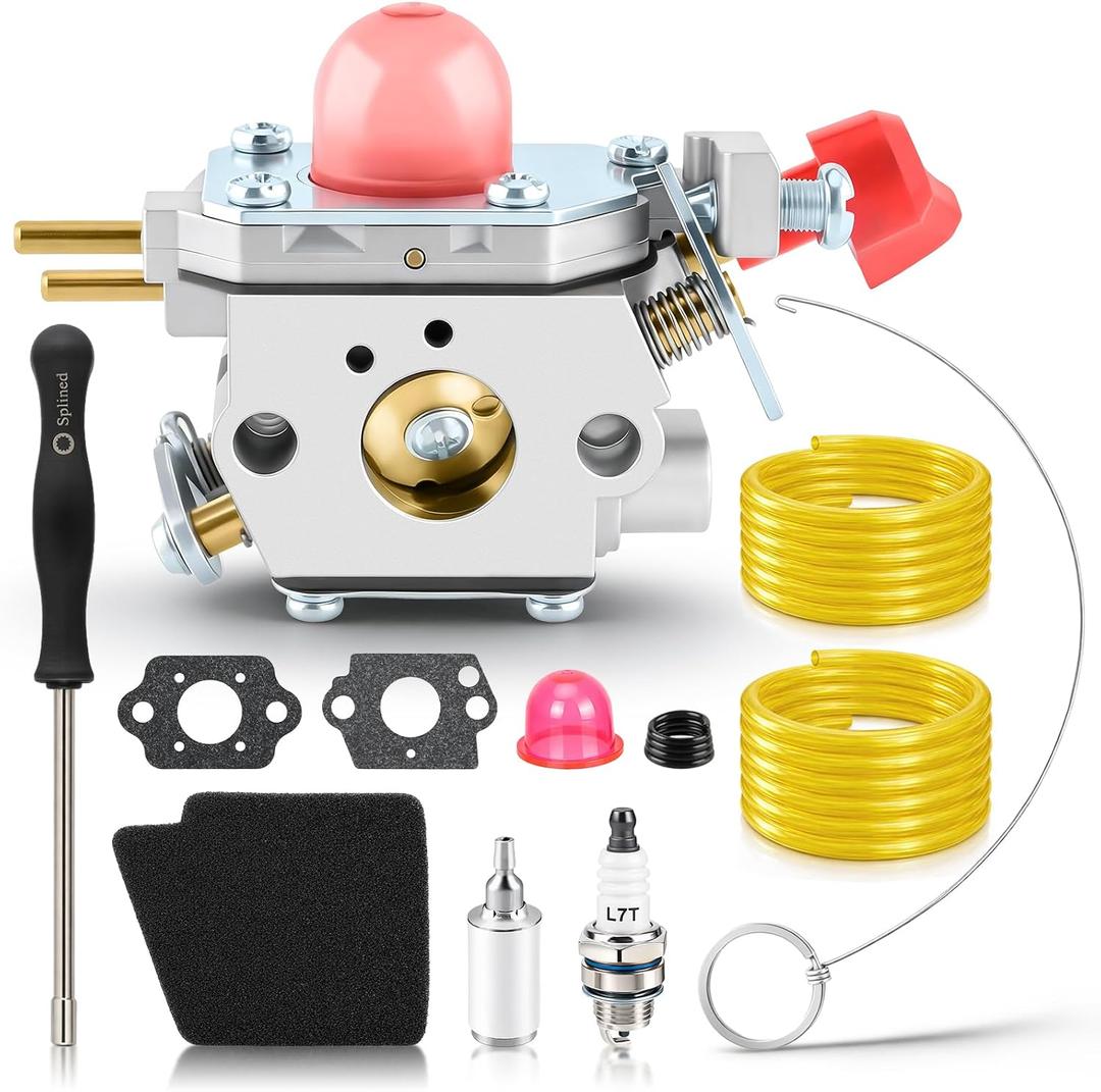 BVM200FE Carburetor 545081857 for Craftsman 25cc Gas Blower 358794770 358794780 358794765 Leaf Blower Replace ZAMA C1U-W43 Carb with Air Filter Turn Up Kits