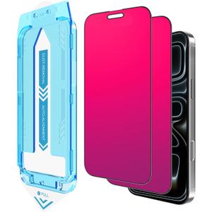 EGKimBa for iPhone 17 Pro Max Privacy Screen Protector, 2 Packs Gradient Color Tempered Glass, Bubble Free, Easy Installation, Auto Dust-Elimination, Anti Blue Light