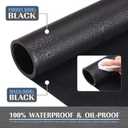 K KNODEL Large Office Leather Desk Mat, Mouse and Keyboard Pad, Computer and Laptop Mat, Desktop Protector and Cover, Writing Pad and Blotter (35.4"x17", Black)