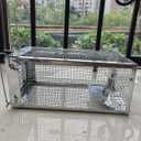 HUIYGC Rat Trap, Chipmunk Rodent Trap Working for Indoor and Outdoor to Catch Small Animal - Mouse Voles Hamsters Humane Cage Trap-O (2 PCS)