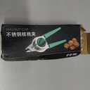 Nut Crackers for All Nuts Heavy Duty Nutcrackers Walnut Cracker with Plier for Easy Cracking Stainless Steel Nut Cracker for Pecan Nut Cracker Tool with Non-slip Handle-2 Picks Included-Black