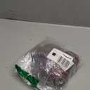 20 Pack Wooden Drapery Curtain Rod Rings with Clips 3 Inch Outer Diameter Natural Farmhouse Beech Wood Carved Drapes Rings 1.8 Inch Interior Diameter for 1-1.5 Inch Curtain Rod Pole (Retro Brown)