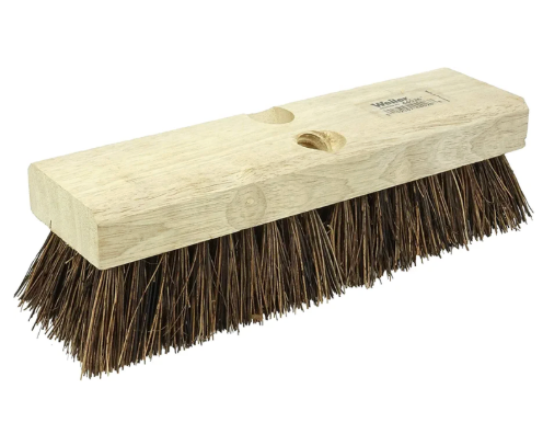 Weiler 44026 Heavy Duty Deck Scrub Brush with Natural Palmyra Bristles for Wooden Decks, Conrete Patios, and Other Rough Surfaces
