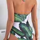 B2prity Women's One Piece Swimsuit Tummy Control Halter Bathing Suit Slimming Supportive Long Torso Friendly Swimwear (Green, M)