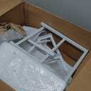 Furnulem White Tall Dresser for Bedroom,Vertical Storage Tower Unit and End Table with 6 Fabric Drawers, Nightstand Furniture with Drawer Organizer in Living Room,Closet,Entryway,Hallyway