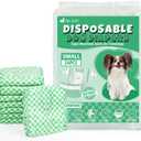 Pet Soft Female Dog Diapers - Disposable Puppy Diapers for Dogs & Cats, Ultra Absorbent Doggy in Heat Period or Urine Incontinence, 24pcs (S, Green)