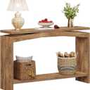 47.2" Entryway Console Table with Storage Shelf, Farmhouse