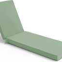 Summsun Chaise Lounge Cushions Outdoor - Waterproof and Fade Resistant Sun Lounger Replacement Cushions - Patio Lounger Pads with Removable Cover for Pool, Deck, Lawn, 72 x 21 x 3 Inch, Sage Green, 72" x 21" x 3" | 1 Pack