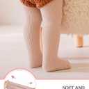 Urieo Baby Girls Tights Toddler Cable Knit Leggings Winter Warm Stockings for Infants Kids Girls