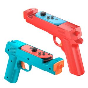 FASTSNAIL Controller Grips for Nintendo Switch/Switch OLED for Joy-Con, Replacement for Switch Joycon Controller Game Gun Hand Grips for Switch Joycons/Switch OLED (Blue+Red)