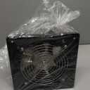 8 Inch Exhaust Fan Metal Ventilation Fan With Switch Window And Wall Mounted Extractor Warehouse Fan With Check Valve For Kitchen, Attic, Garage(Black)