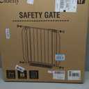 29"-45" Baby Gate for Stairs, Auto Close Stroller Friendly Dog Gate Indoor for Doorways, Pressure Mounted Baby Gate, Easy Walk Through Gate for Children & Pets, White