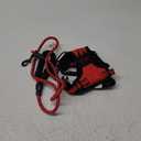 NESTROAD No Pull Dog Harness,Adjustable Oxford Dog Vest Harness with Leash,Reflective No-Choke Pet Harness with Easy Control Soft Handle for Small Dogs (Small,Red) (neck 11-15" chest 15-21")