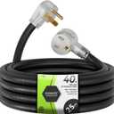 RVMATE 250V 25 Feet Welder Extension Cord, 8 AWG NEMA 6-50 STW Heavy Duty Welding Cord with LED Indicator