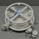 Low Height Rolling Stool with Wheels Heavy Duty Rolling Stools 360 Degree Rotating for Home Cleaning Garage Fix Stool Outdoor Office Working Flooring Cleaning (White)