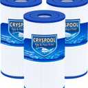 Cryspool Type B Filter Compatible with 29005E, Easy Set Above Ground Pool Filters, 3 Pack
