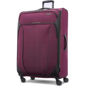 American Tourister 4 KIX 2.0 Expandable Softside Luggage with Spinner Wheels, 28 SPINNER, PURPLE ORCHID