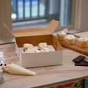 SCT White One-Piece Non-Window Bakery Boxes, 14 x 14 x 6, White, Paper, 50/Carton, 14" L x 14" W x 6" H - 50ct